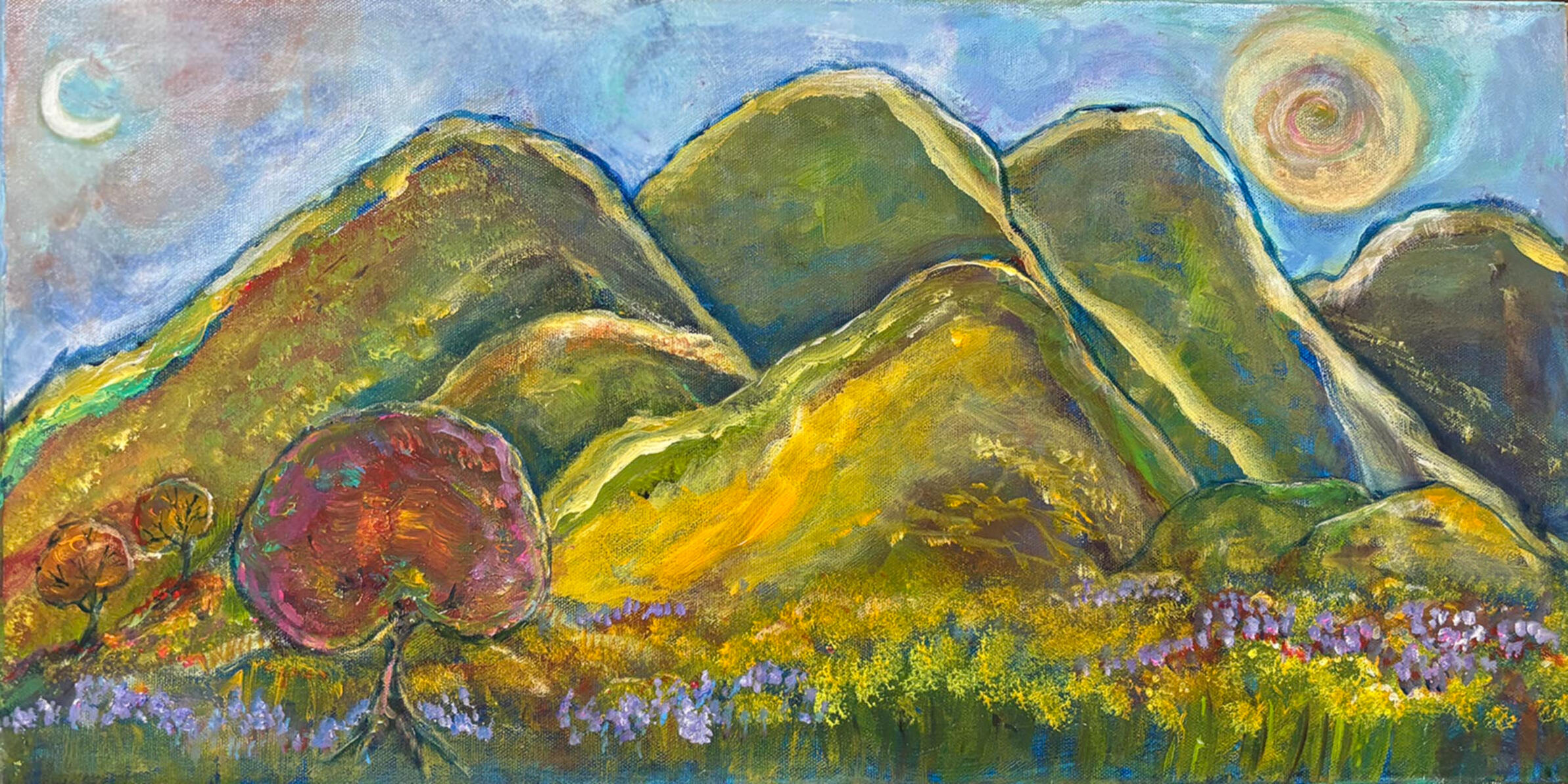 SOLD Resilience Original 12x24 Acrylic