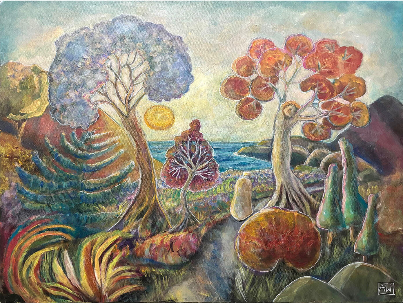 SOLD The Path Original 20x24 Acrylic